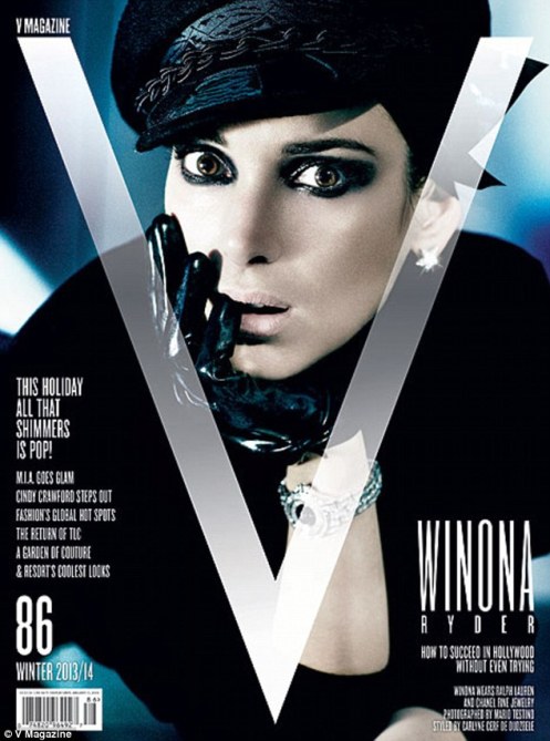 Winona Ryder V magazine cover
