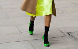 How To Wear Socks and Heels This Winter