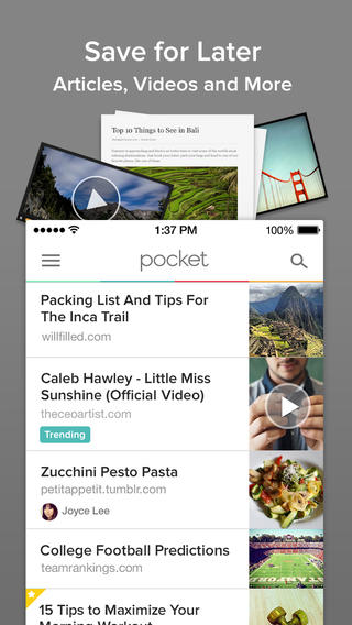 pocket app