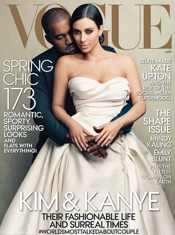 Kim Kanye Vogue Cover