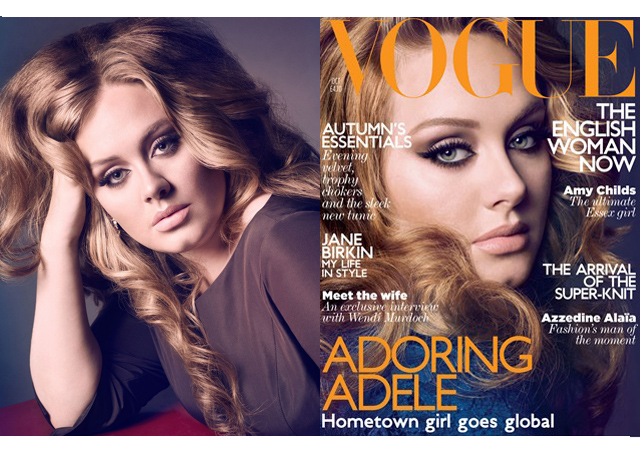 Adele Looks Stunning Vogue UK, Proclaims Body Confidence
