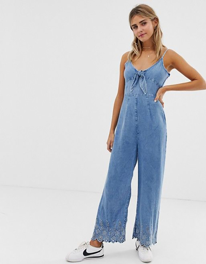 STYLECASTER | Denim Jumpsuits Are a Delightful Addition to Any Summer Wardrobe