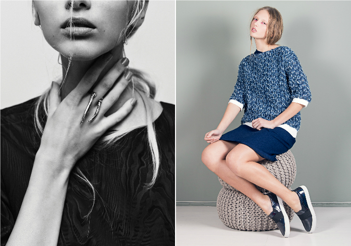 Anna Segurado Shredded T-Shirt, £175 (about $250); at Not Just a Label/LLY Atelier Double Claw Ring, £155 (about $220); at Not Just a Label