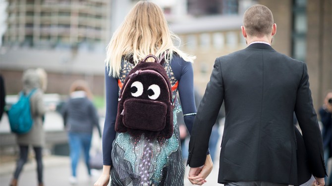 couple holding hands