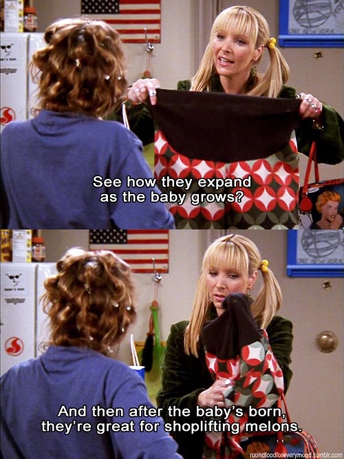 phoebe buffay friends pregnancy pants 2