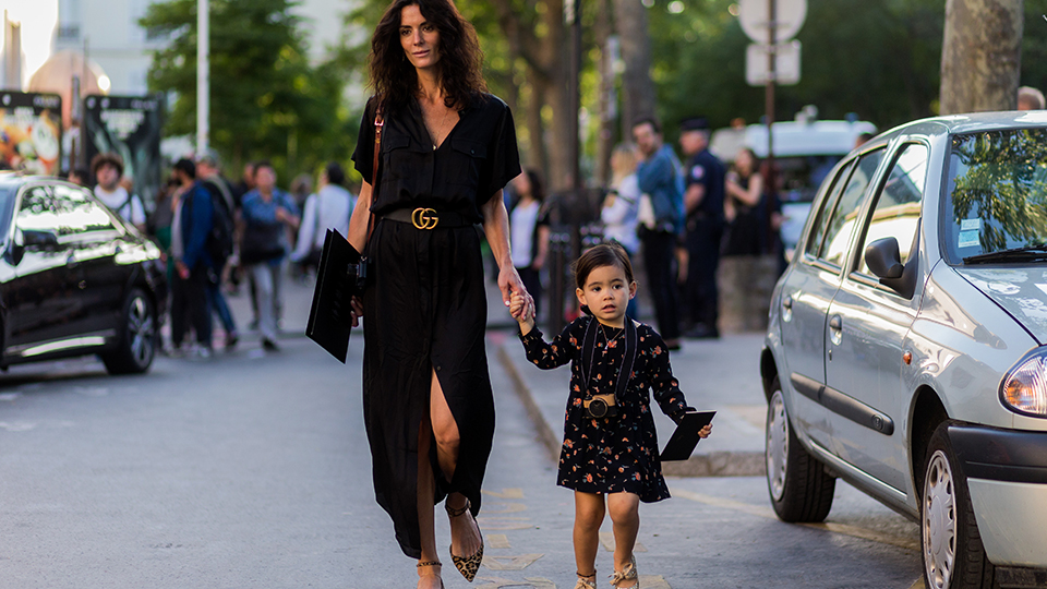 Mom and Kid Street Style Fashion