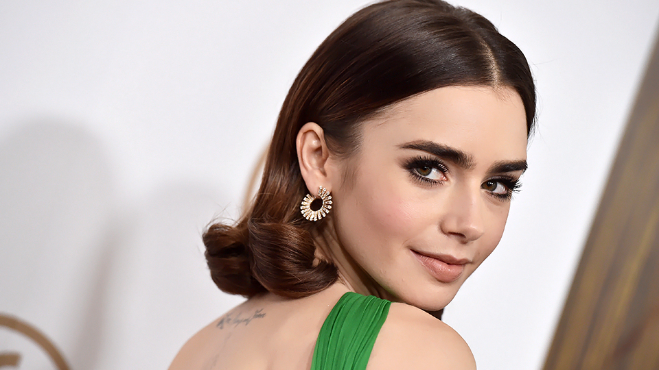 Lily Collins Just Got Butt-Length Hair Extensions