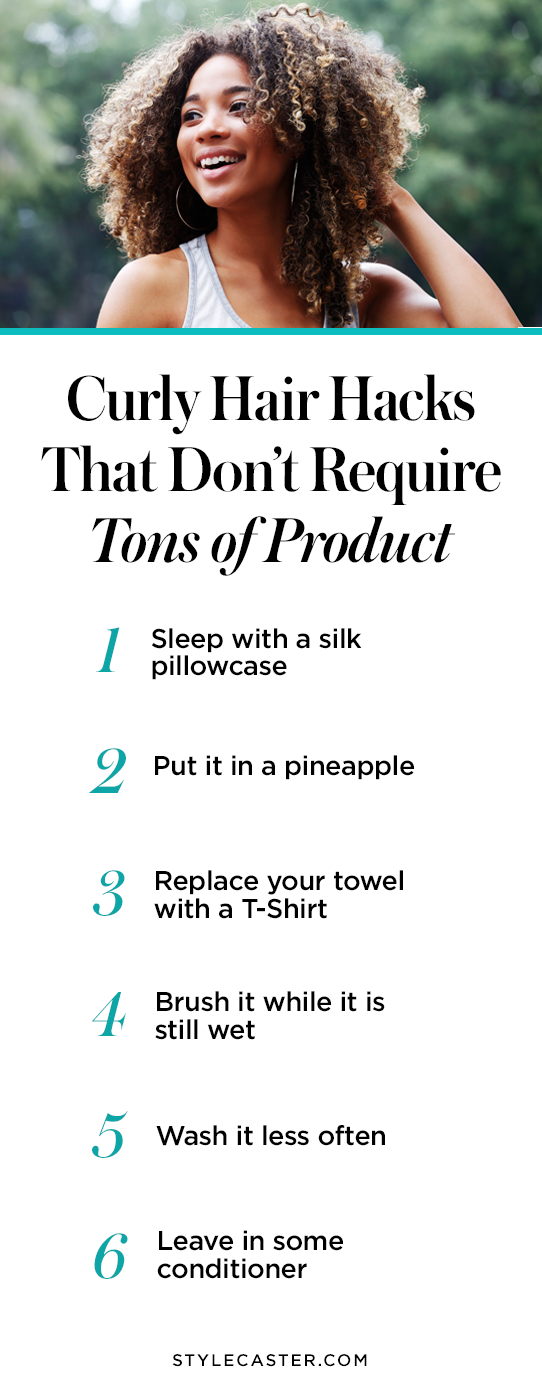Pin it! Curly Hair Hacks That Don’t Require Tons of Product 