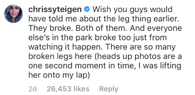 Chrissy Teigen Mommy-Shaming Clap Back