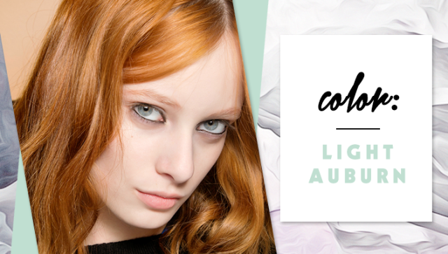STYLECASTER | Simple Hair Color Chart for Every Shade | Light Auburn