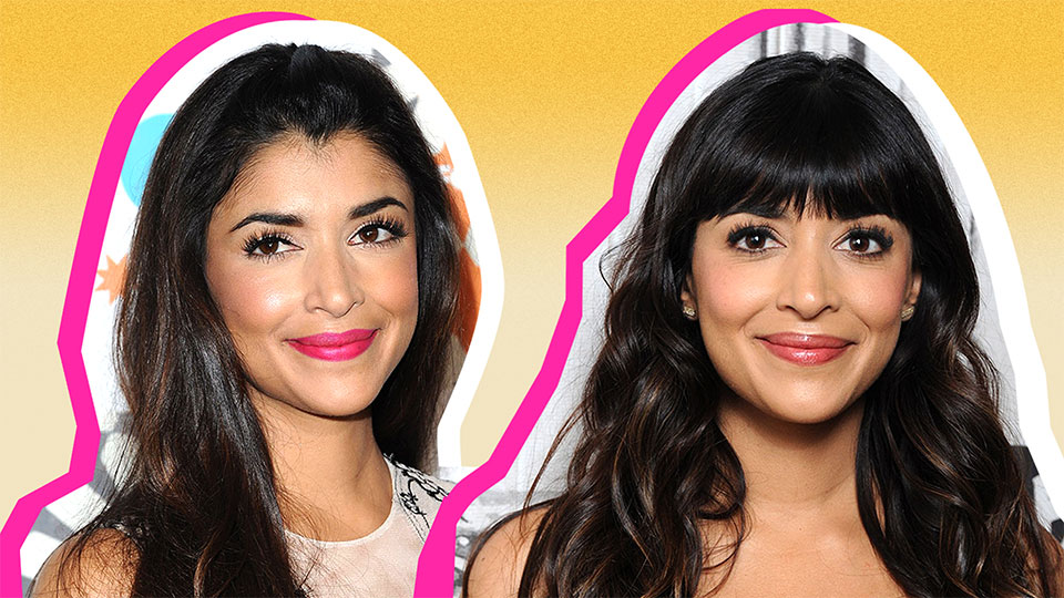 Celebs With and Without Bangs