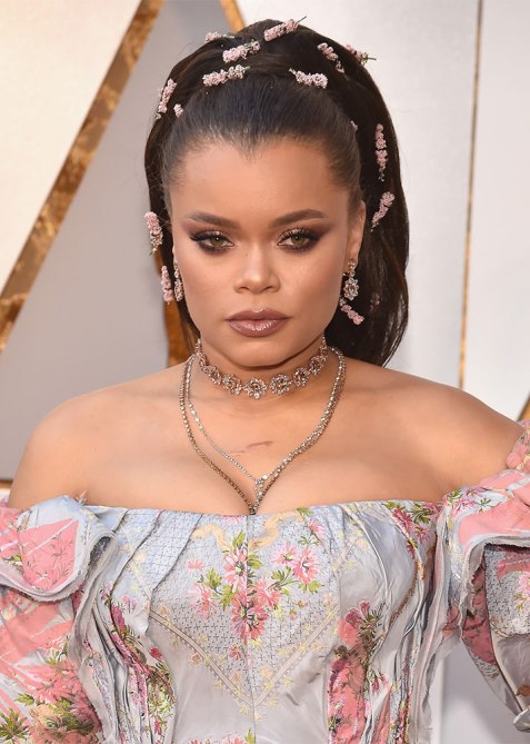 STYLECASTER | Oscars 2018 Beauty Looks | Andra Day