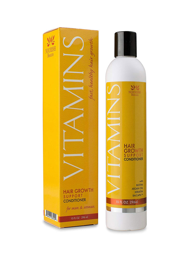 STYLECASTER | Products for Thinning Hair | Nourish Beaute Vitamins Hair Loss Conditioner