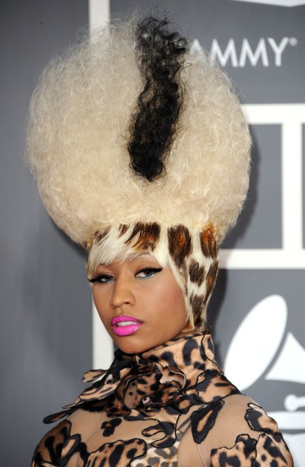Nicki Minaj Grammy's Leopard Hair