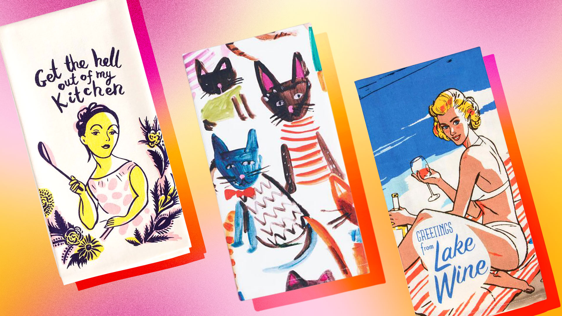 Cute Tea Towels Are the Easiest Way to Dress up Your Kitchen