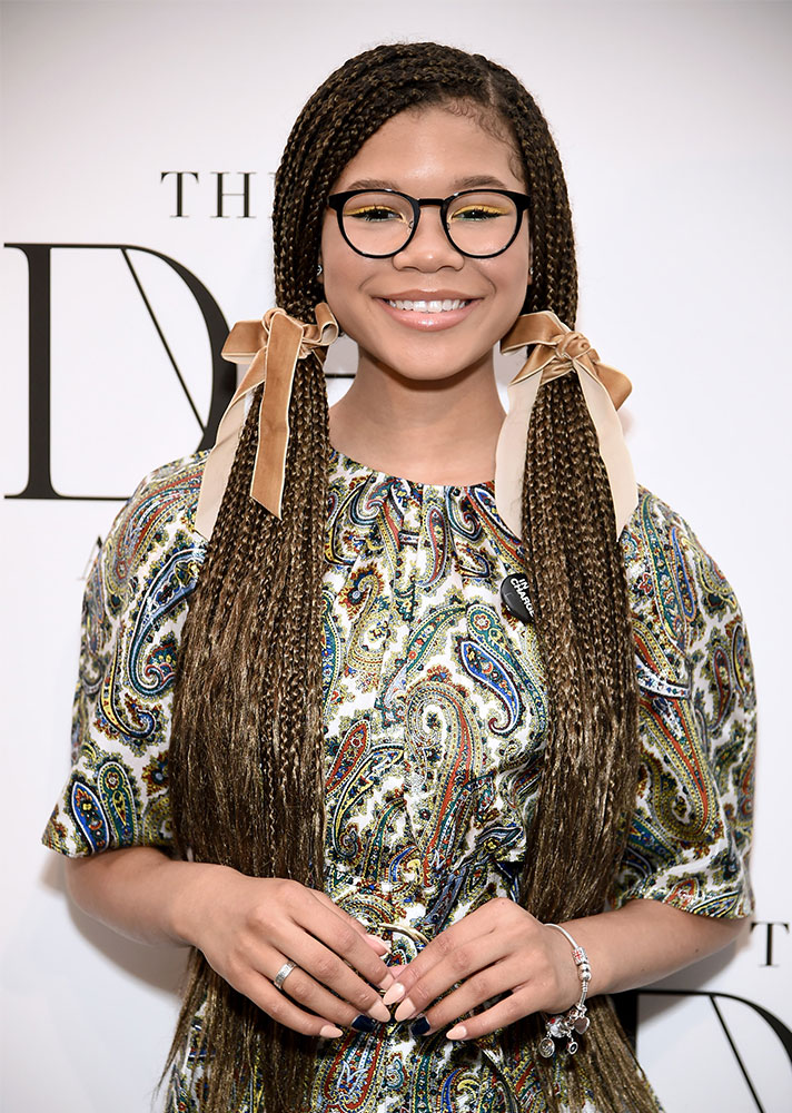 STYLECASTER | Celebs in Hair Ribbons | Storm Reid