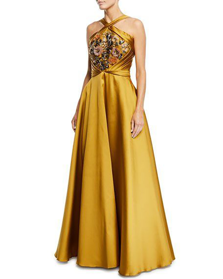 STYLECASTER | Gold Wedding Gowns Are the Showstopping 2019 Wedding Trend We Can't Get Enough Of