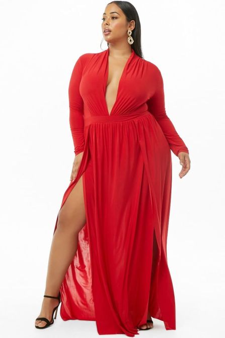 STYLECASTER | Plus-Size Winter Maxi Dress to Shop