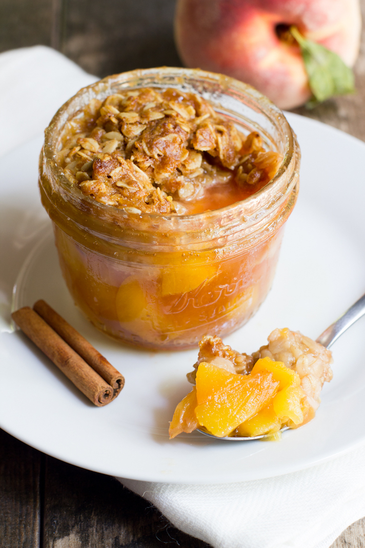 STYLECASTER | 17 Easy Single-Serve Desserts for Nights You Need a Little Something | Peach Crisp