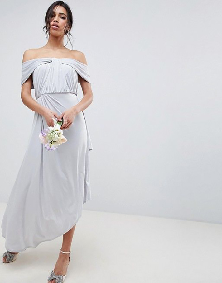 STYLECASTER | Gray Is a Seriously Underrated Bridesmaid Dress Color