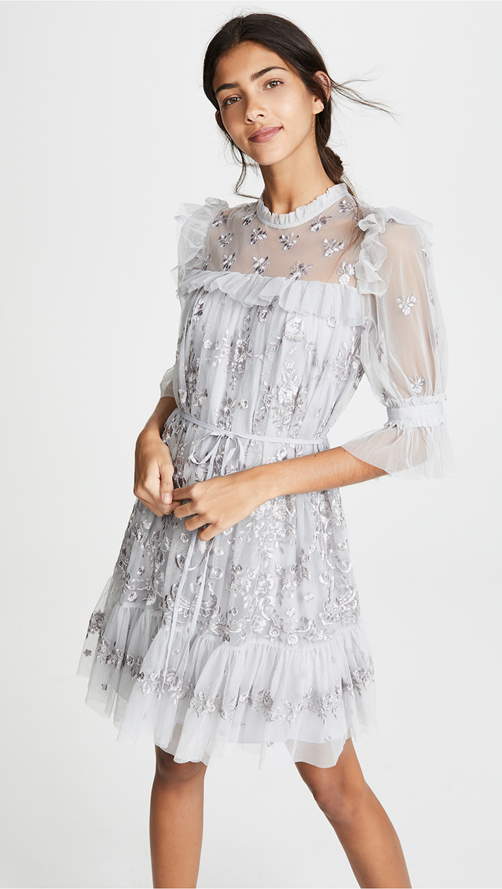 STYLECASTER | Gray Is a Seriously Underrated Bridesmaid Dress Color