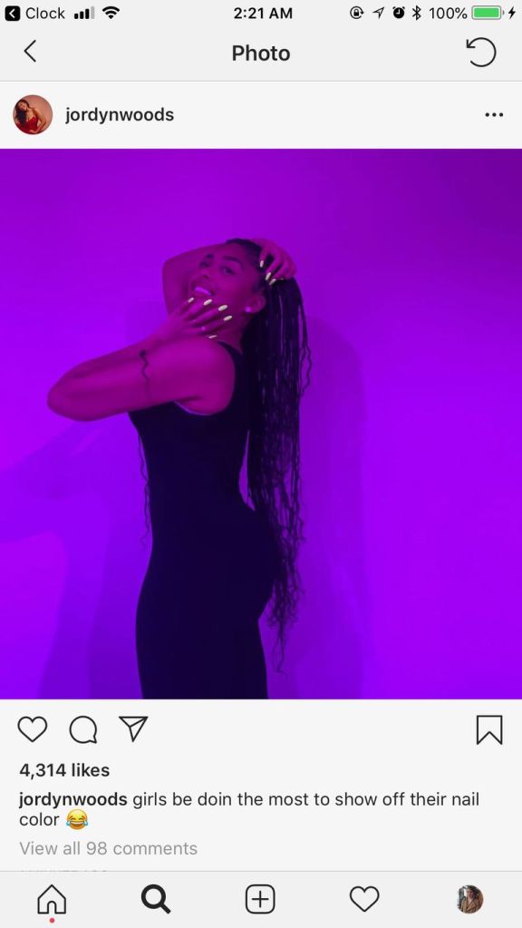 Jordyn Woods deleted Instagram