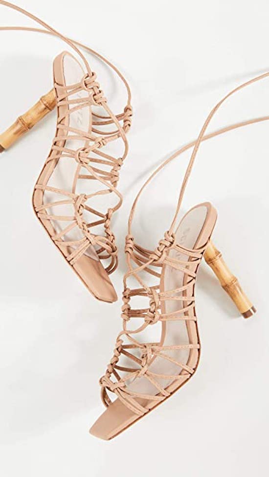 Shutz Strappy Lace-Up Heels