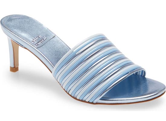 Jeffrey Campbell Light Blue Heeled Mules