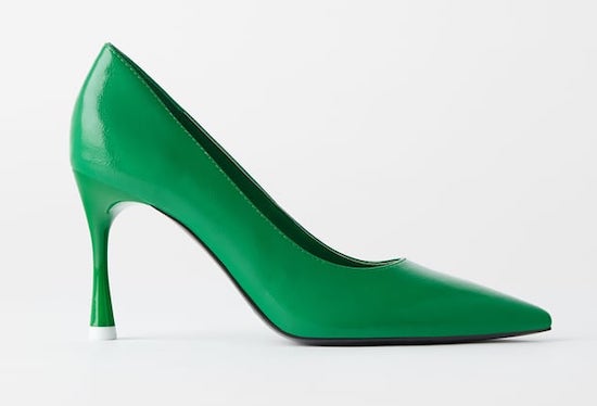 Zara Green Pump Heels