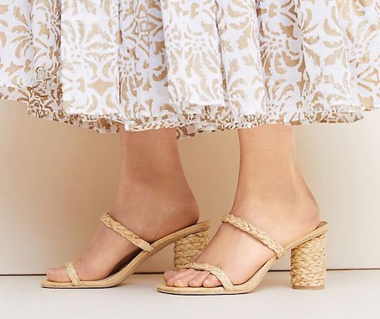 Dolce Vita Raffia Rattan Heels
