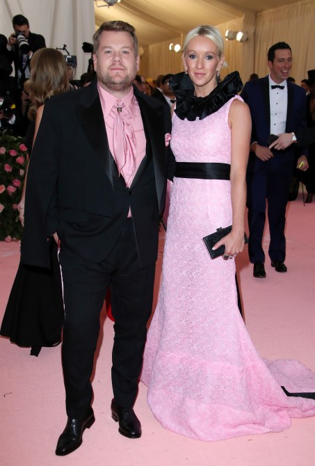 James Corden and Julia Carey
