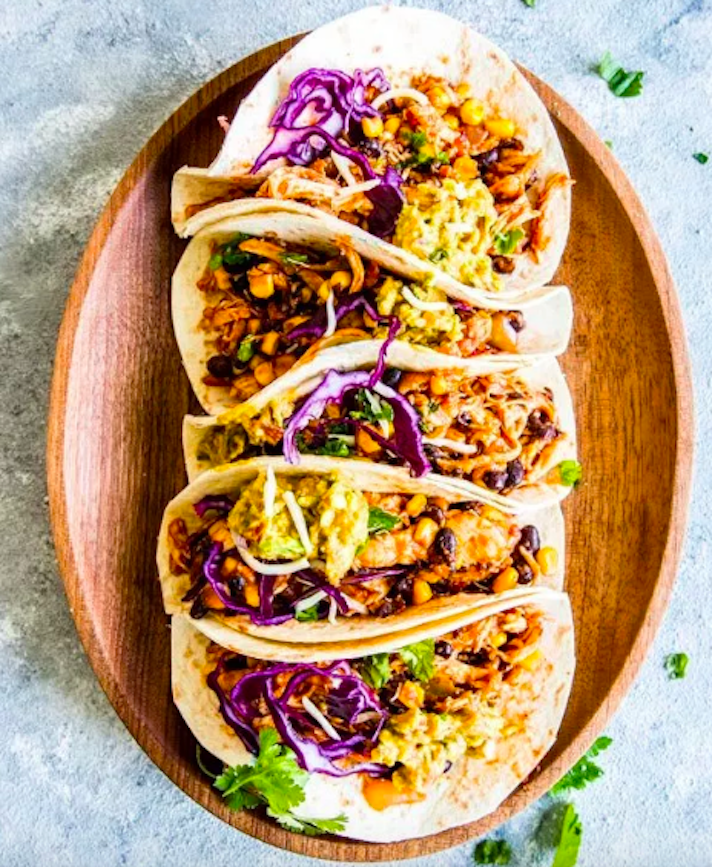 STYLECASTER | 17 Healthy Slow-Cooker Recipes to Add to Your Summer Arsenal | Chicken Tacos