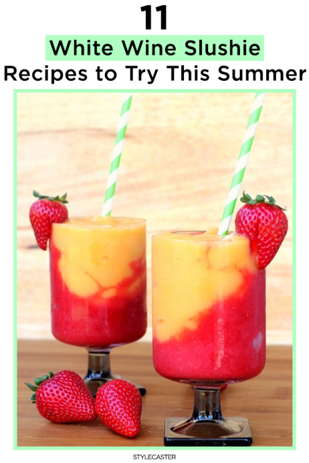 STYLECASTER | white wine slushies | frozen drinks | frozen wine | frose | white wine recipes | drink recipes | summer drink recipes