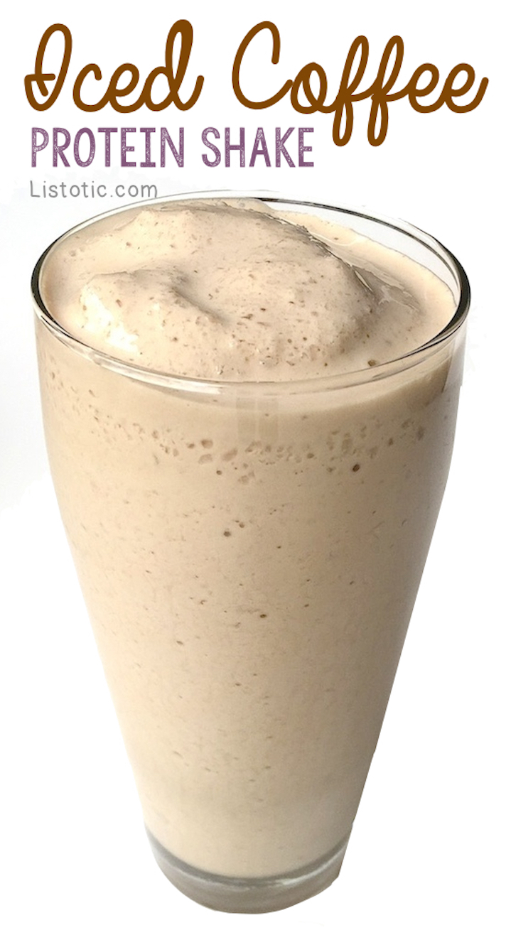 STYLECASTER | 17 High-Protein Smoothies with 5 Ingredients or Less | Iced Coffee Protein Shake