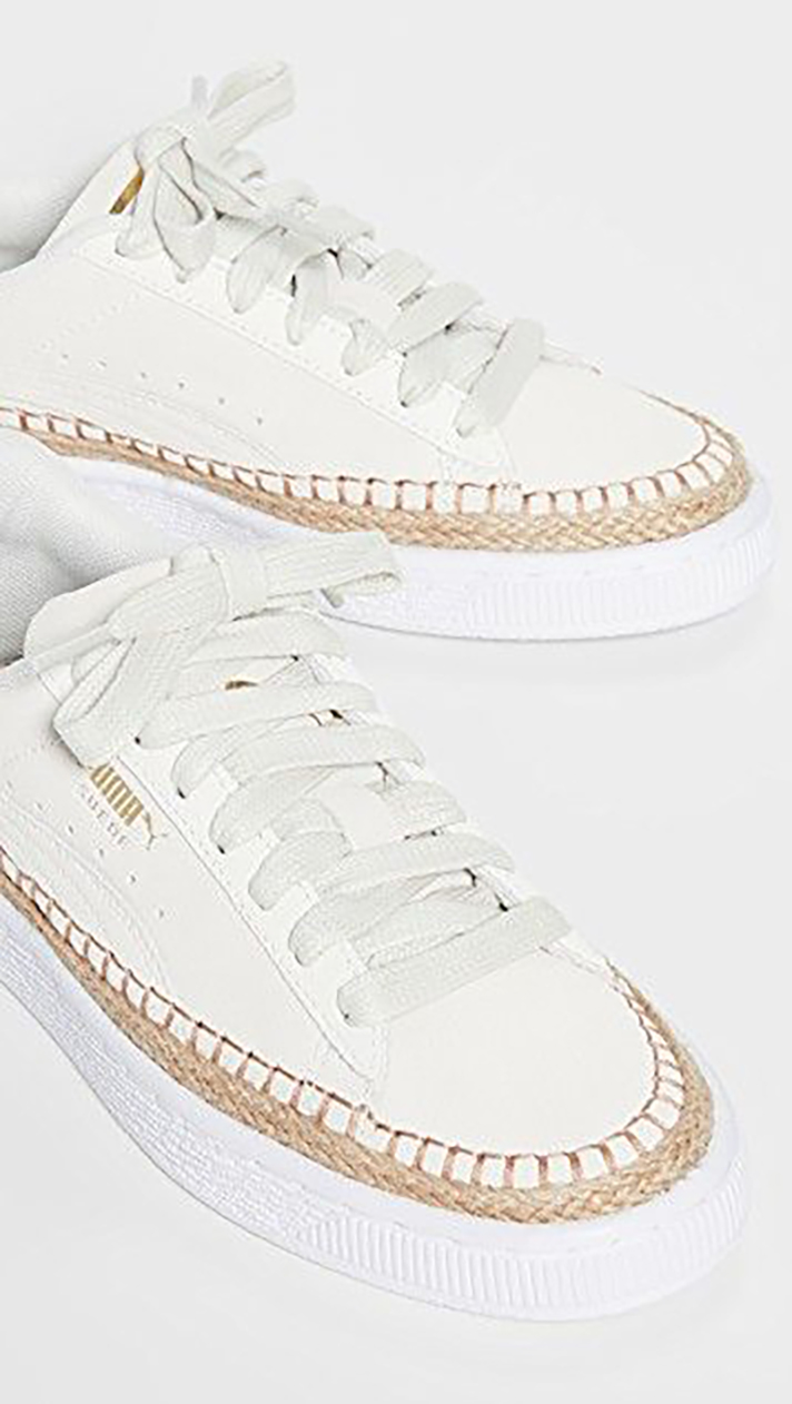 STYLECASTER | Dainty White Sneakers You Could Definitely Wear Under Your Bridal Gown