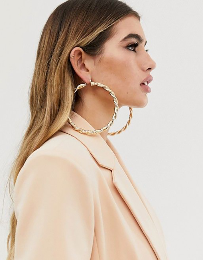 STYLECASTER | Hoop Earrings So Truly Massive You Could Probably Fit Your Head Through Them
