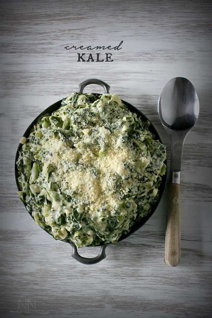 STYLECASTER | 17 Vegetable Recipes That Are Mostly Just Cheese | Creamed Kale