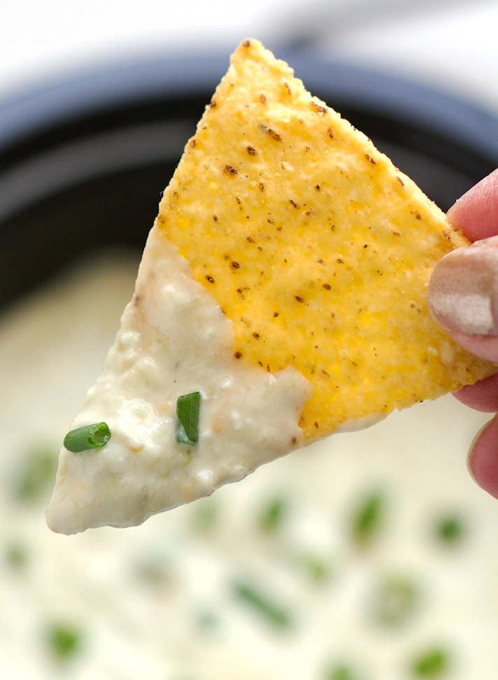 STYLECASTER | 17 Slow-Cooker Queso Dips So Sexy, I Could Cry | Five-Ingredient Cheese Dip