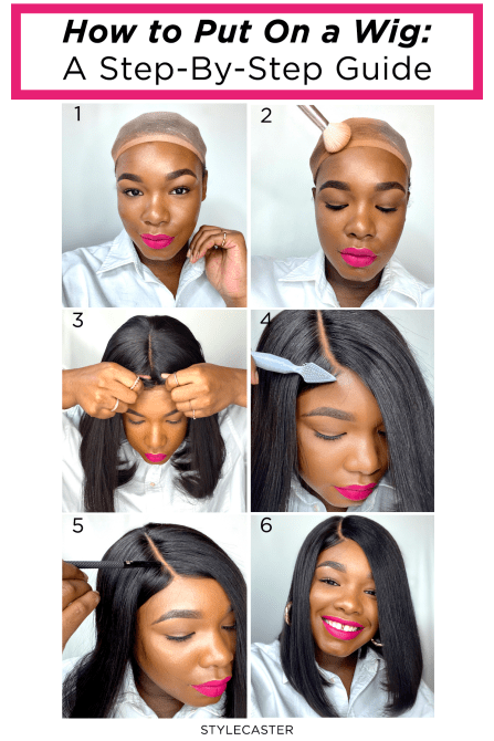 STYLECASTER | how to wear a wig | how to put on a wig | Halloween wigs | wig tips | 