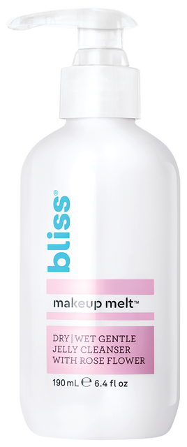 Bliss Makeup Melt Cleanser: Dry/Wet Gentle Jelly Cleanser With Rose Flower