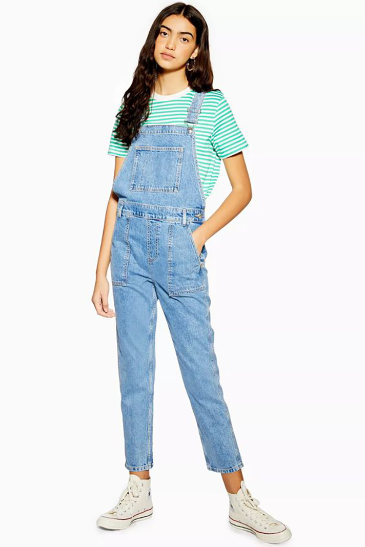 STYLECASTER | Long Denim Overalls Are a Romantic Addition to Any Fall Wardrobe