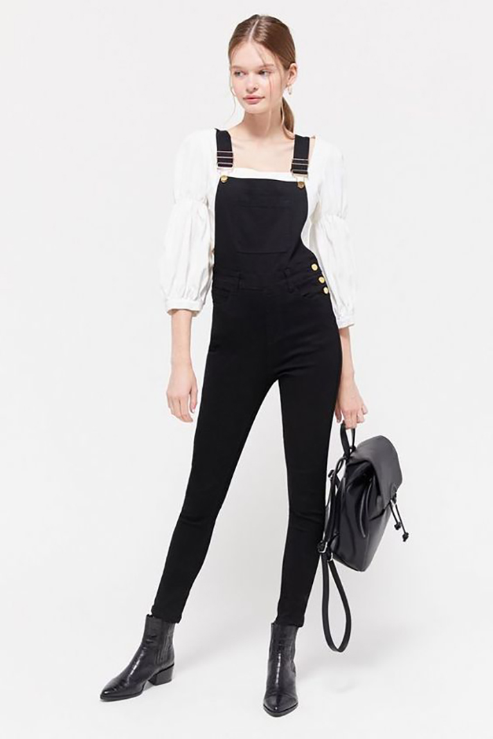 STYLECASTER | Long Denim Overalls Are a Romantic Addition to Any Fall Wardrobe
