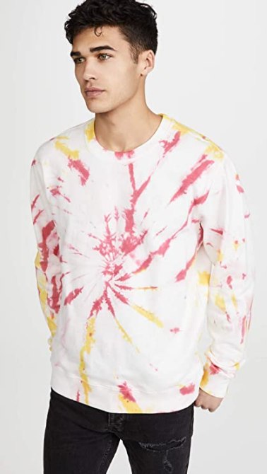 STYLECASTER | Men's Fashion Trends 2020 | tie dye sweatshirt