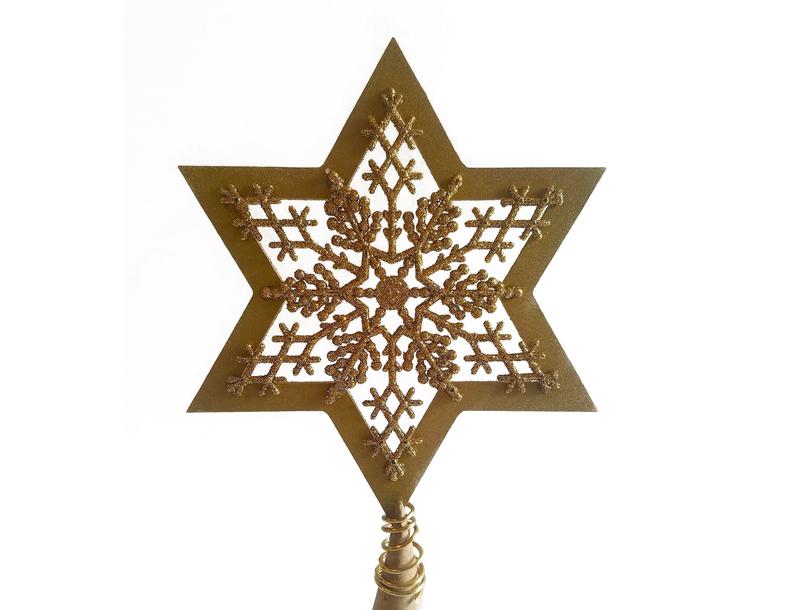 STYLECASTER | Christmas tree decorations | Star of David tree topper