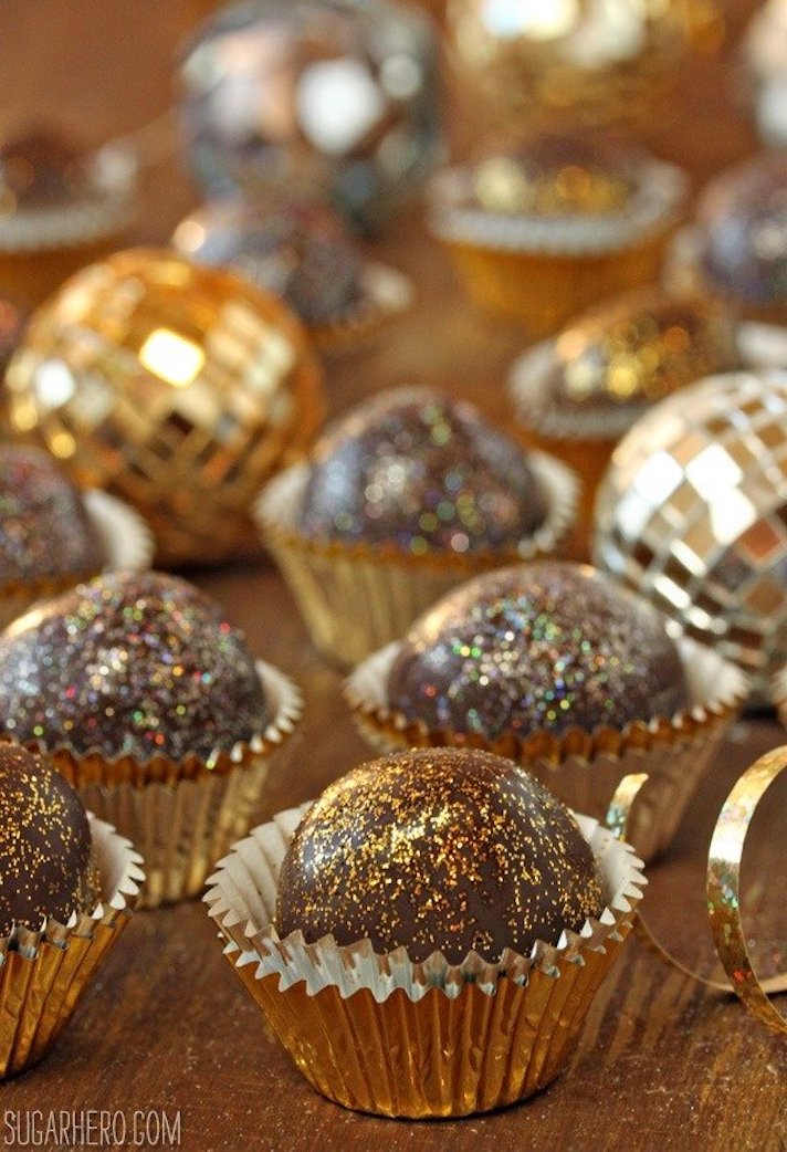 STYLECASTER | Glitter-Filled Recipes for New Year's Eve | Glitter Truffles