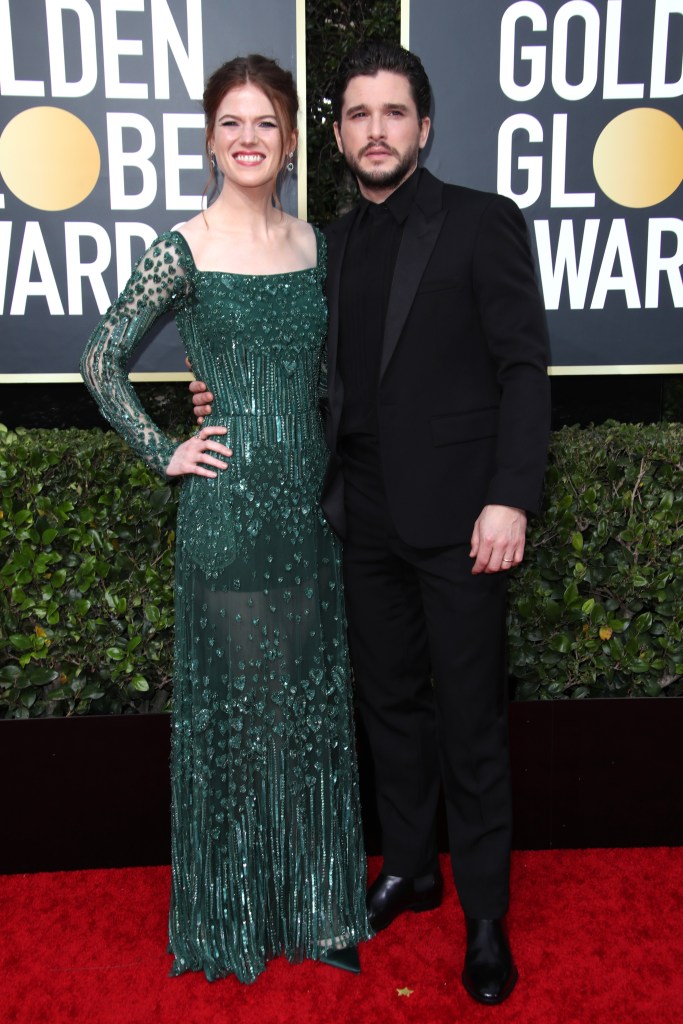 Kit Harington, Rose Leslie, 2020 Golden Globes
