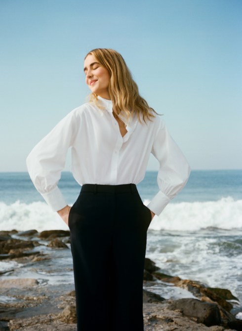 goop edit banana republic model