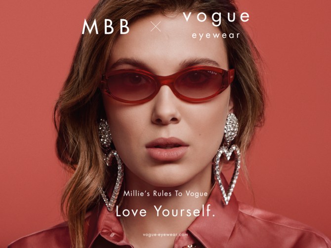 millie bobby brown vogue eyewear rules