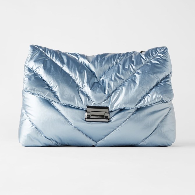 zara spring accessory quilted bag