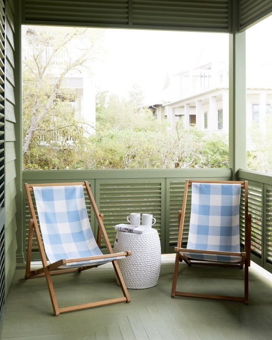 Serena & Lily Teak Sling Chair